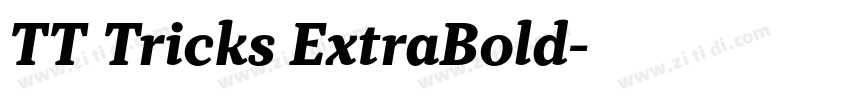 TT Tricks ExtraBold字体转换